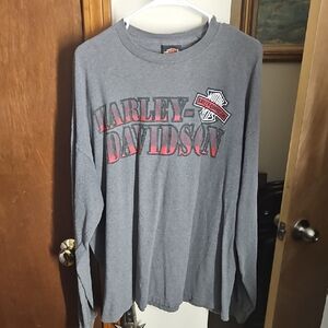Harley-Davidson Gray Long Sleeve Shirt